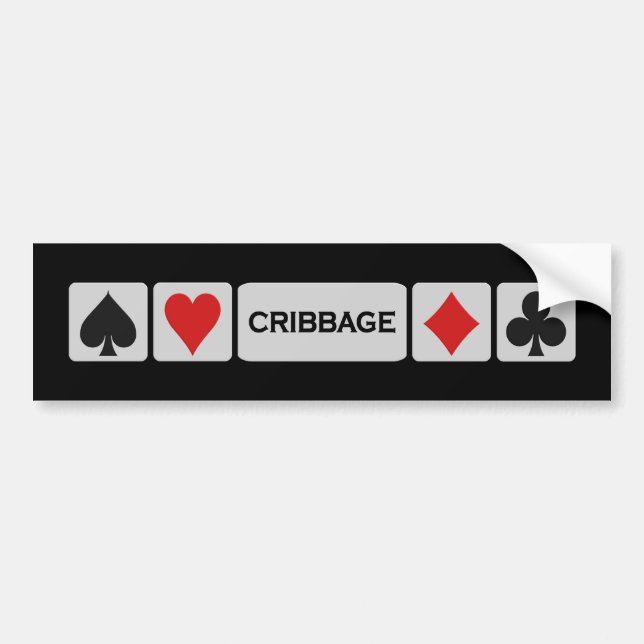 Cribbage Autoaufkleber (Vorne)