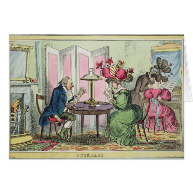 Cribbage, édité par Thomas McLean, Londres (colo (Devant horizontal)