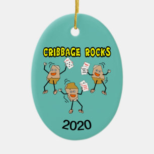 Cribbage Keramik Ornament