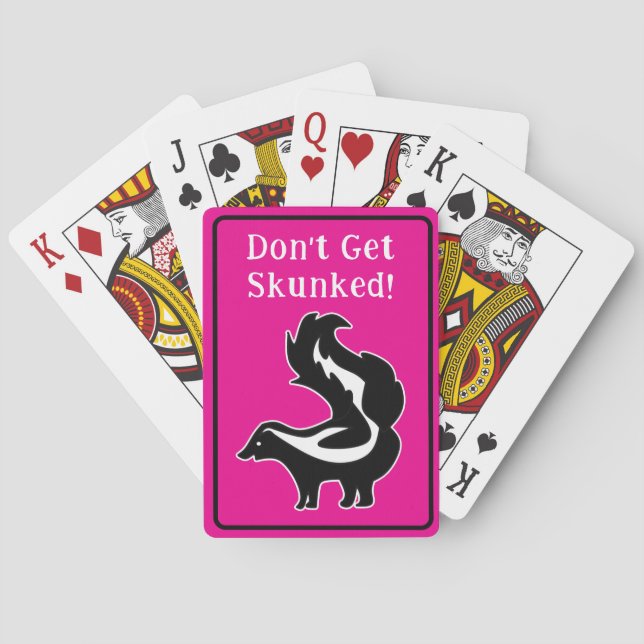 Cribbage Lass dich nicht beschummeln Pink Schwarz  Spielkarten (Rückseite)