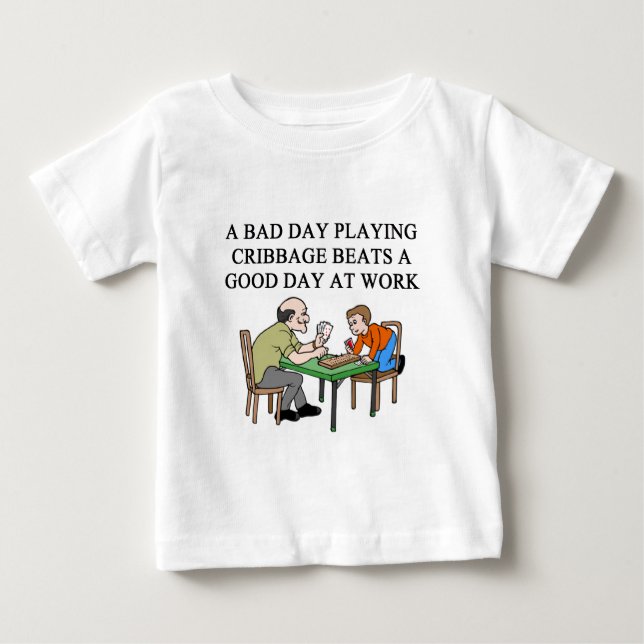 cribbage Spielspieler Baby T-shirt (Vorderseite)