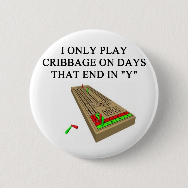 cribbage Spielspieler Button (Vorderseite)