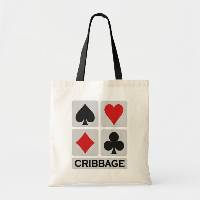Cribbage-Tasche - wählen Sie Stil & Farbe Tragetasche (Vorne)