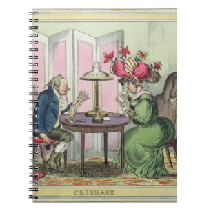 Cribbage, veröffentlicht von Thomas McLean, London Notizblock