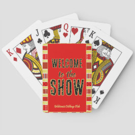 Cribbage Willkommen bei der Show Personalisiert in Spielkarten