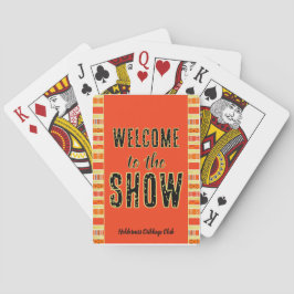Cribbage Willkommen bei der Show Personalisierte O Spielkarten