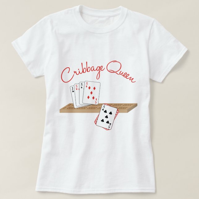 Cribbbage Queen T-Shirt (Design vorne)