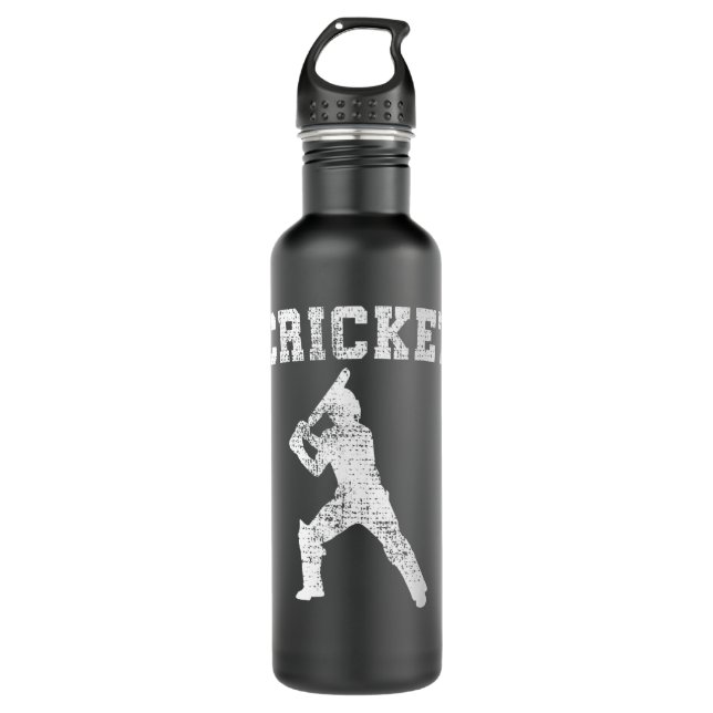 Cricket 17\Cricket Sports Lover Player Coach 1297 Edelstahlflasche (Vorderseite)