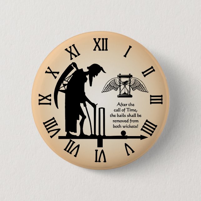 Cricket-Abzeichen Button (Vorderseite)