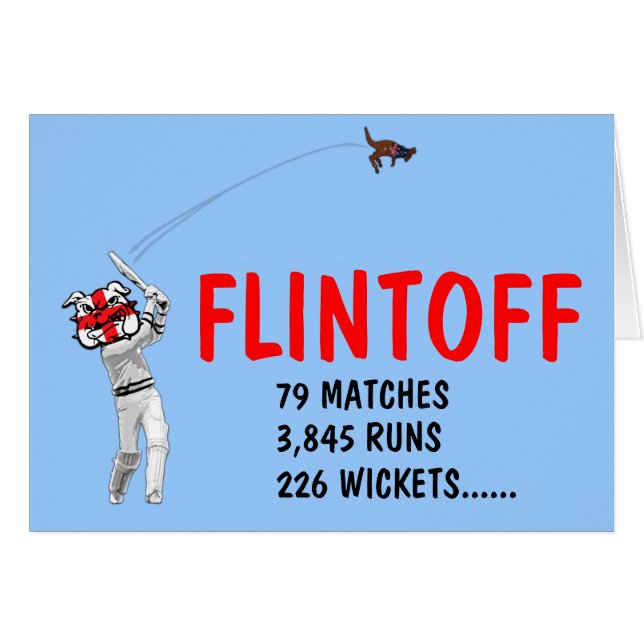 Cricket anglais drôle (Devant horizontal)