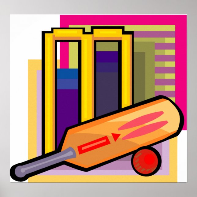 Cricket Art Poster (Vorne)