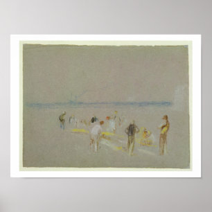 Cricket auf Goodwin Sands (Kreide, w/c & Bodycol Poster