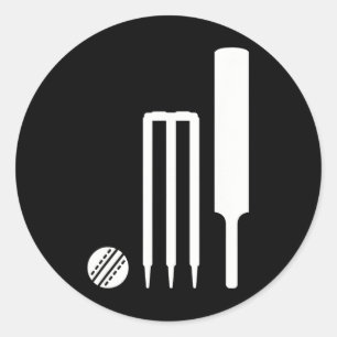 Cricket-Ausrüstung Runder Aufkleber
