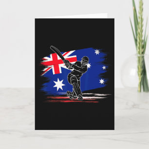Cricket Australien Flagge Cricket Sport Liebhaber  Karte