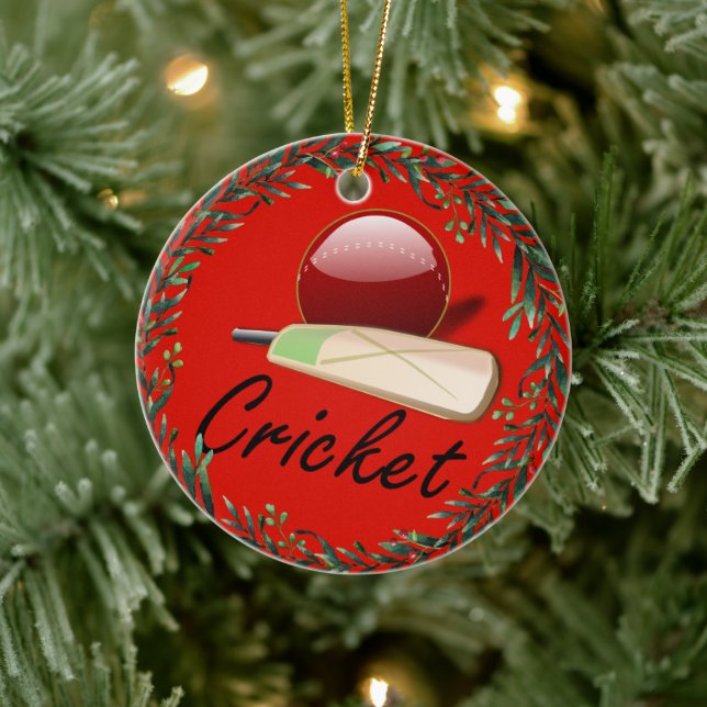 Cricket Ball, Keramik Ornament (Baum)