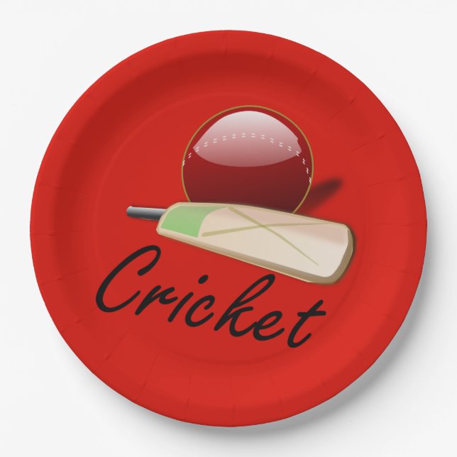Cricket Ball, Pappteller (Vorderseite)