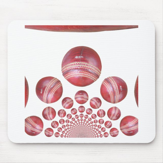 Cricket Ball Print des Sportlover Mousepad (Vorne)