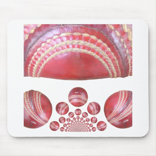 Cricket Bälle Designs.png Mousepad (Vorne)