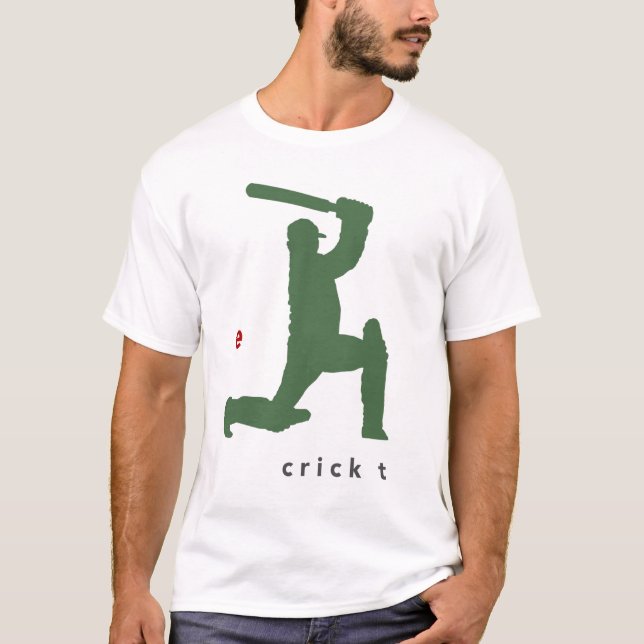 Cricket Batsman T Shirt (Vorderseite)