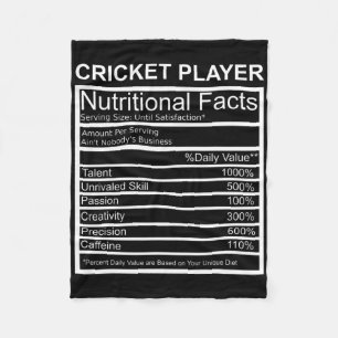 Cricket-Bekleidung Cricket-Fan-Geschenk Cricket-Sp Fleecedecke