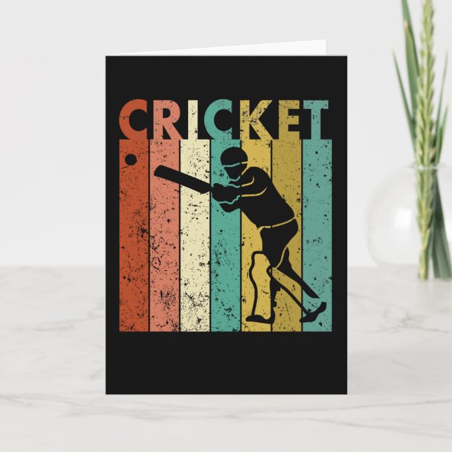 Cricket Bowler Bat Cricketer Geschenk Karte (Vorderseite)