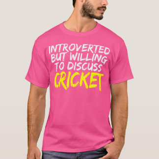 Cricket Bowler Batsman stellt Cricket Player vor T-Shirt