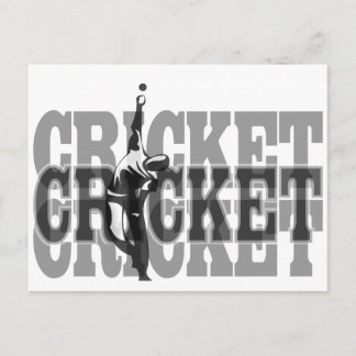 Cricket Bowler Postkarte