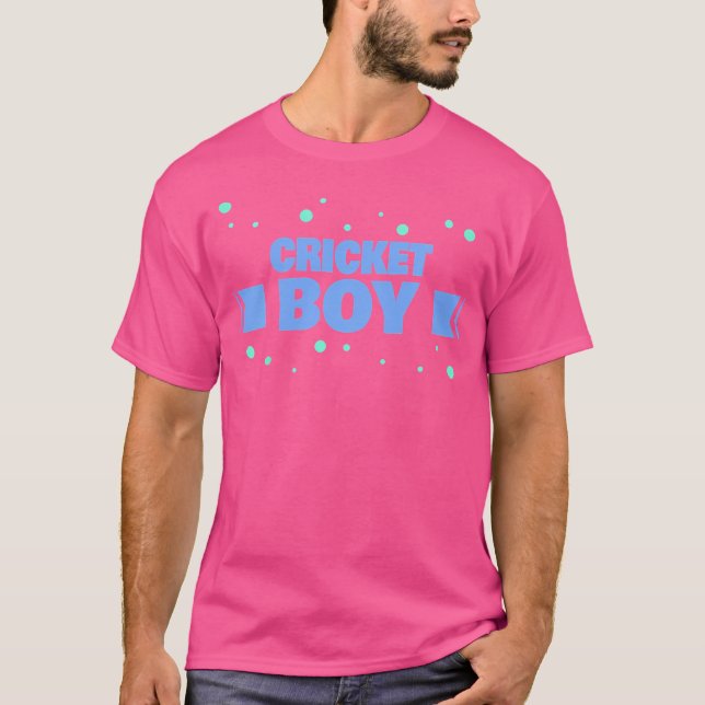 Cricket Boy Cricket Player T-Shirt (Vorderseite)