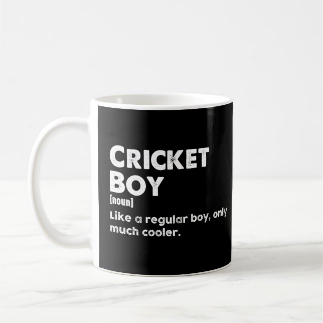 Cricket Boy Funny Definition Cricket Lover Kaffeetasse (Links)