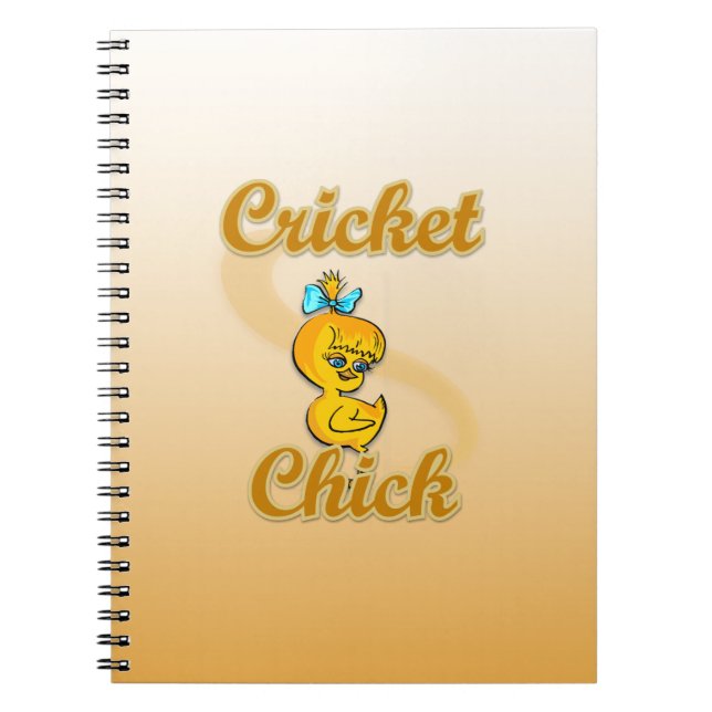 Cricket Chick Notizblock (Vorderseite)