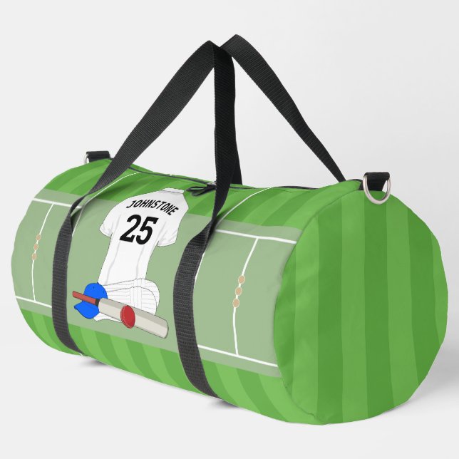 Cricket Club-Fan/Spieler Duffle Bag (Linke Ecke)