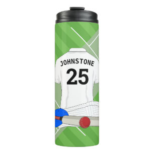 Cricket Club-Fan/Spieler Thermosbecher