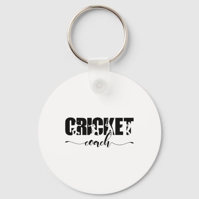 Cricket Coach  Schlüsselanhänger (Vorderseite)