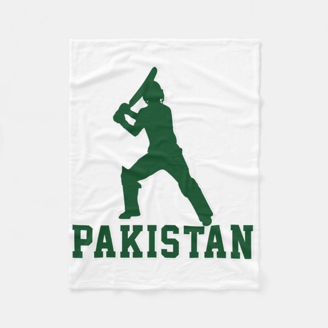 Cricket Cricketer Tsman Pakistan Sports Gift  Fleecedecke (Vorderseite)