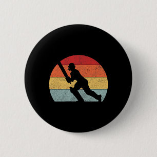 Cricket Cricketspieler Cricketspieler Männer Fraue Button