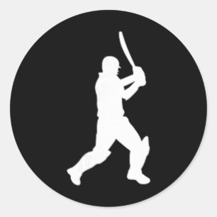 Cricket Cricketspieler Cricketspieler Tter T20 Tes Runder Aufkleber