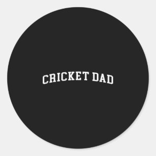 Cricket Dad 2  Runder Aufkleber