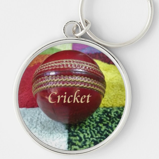 Cricket das Spiel, das wir Liebe zu spielen, zu es Schlüsselanhänger (Vorne)