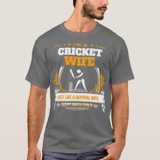 Cricket Ehefrau Weihnachtsgeschenk oder Geburtstag T-Shirt
