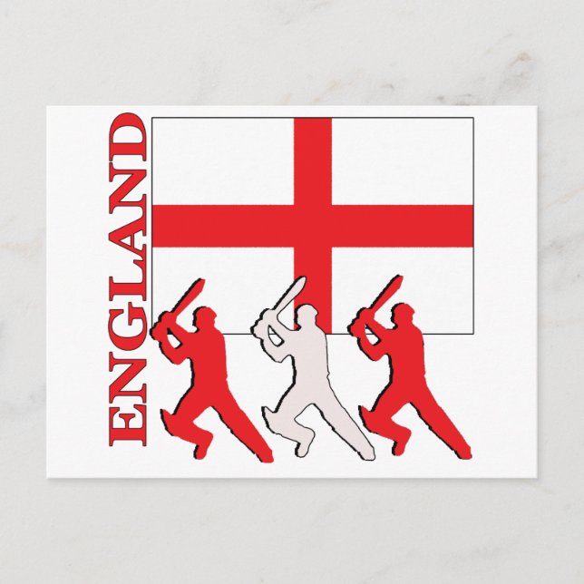 Cricket England Postkarte (Vorderseite)