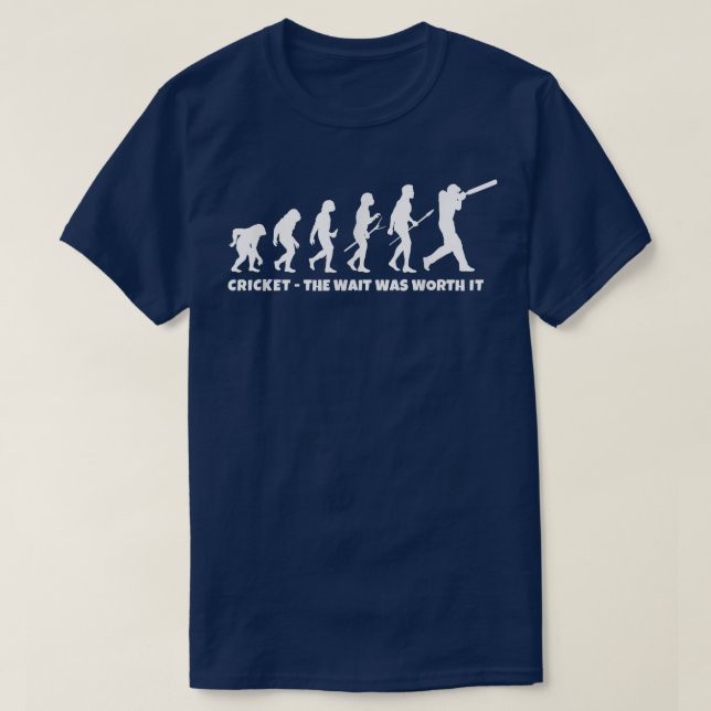 Cricket Evolution for Cricket Sports Player Funny T-Shirt (Design vorne)