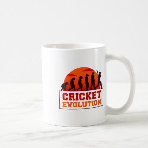Cricket Evolution Lustiger Sport Fan Cricketer Neu Kaffeetasse