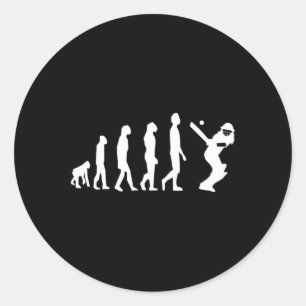 Cricket Evolution Runder Aufkleber