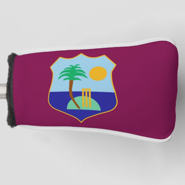 Cricket-Fahne des West Indies Golf Headcover (Vorderseite)