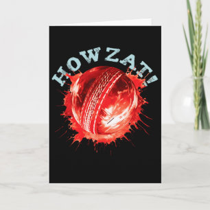 Cricket-Fans S Howzat! Cricket Ll S Bekümmert Eff Karte