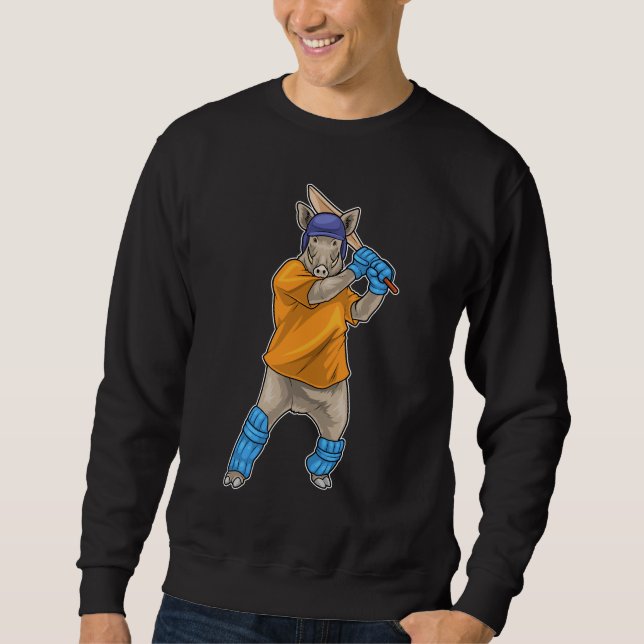 Cricket-Fledermaus Sweatshirt (Vorderseite)