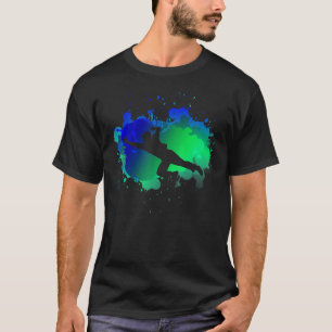 Cricket für Cricketspielerboxen Retro-Cricket T-Shirt