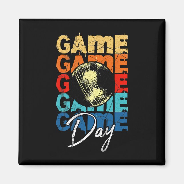 Cricket Game Day Cricket Mom Dad Sister Boys Girl  Magnet (Vorne)