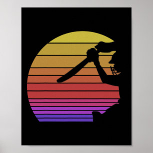 Cricket-Geschenke für Männer Cricket Retro Vintage Poster
