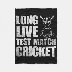 Cricket-Geschenke Test Cricket Cricketer Indien En Fleecedecke